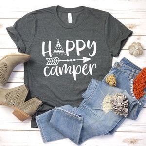 ➖Bella Canvas➖ Happy Camping t-shirt, Camping Tee